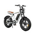 Blanco-Bicicleta eléctrica estilo motocicleta M20